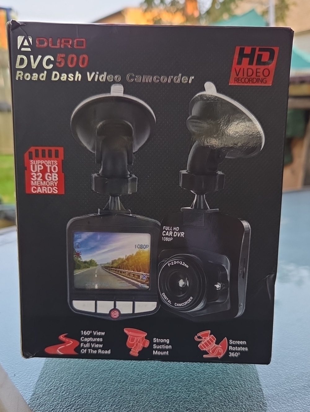 DVC500 Black Road Dash Video Camcorder - HD Car DVR